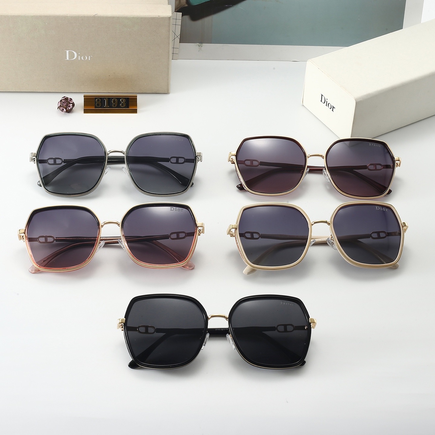 21$ Dior sunglasses with box 4950 MMK1030 — detail 8