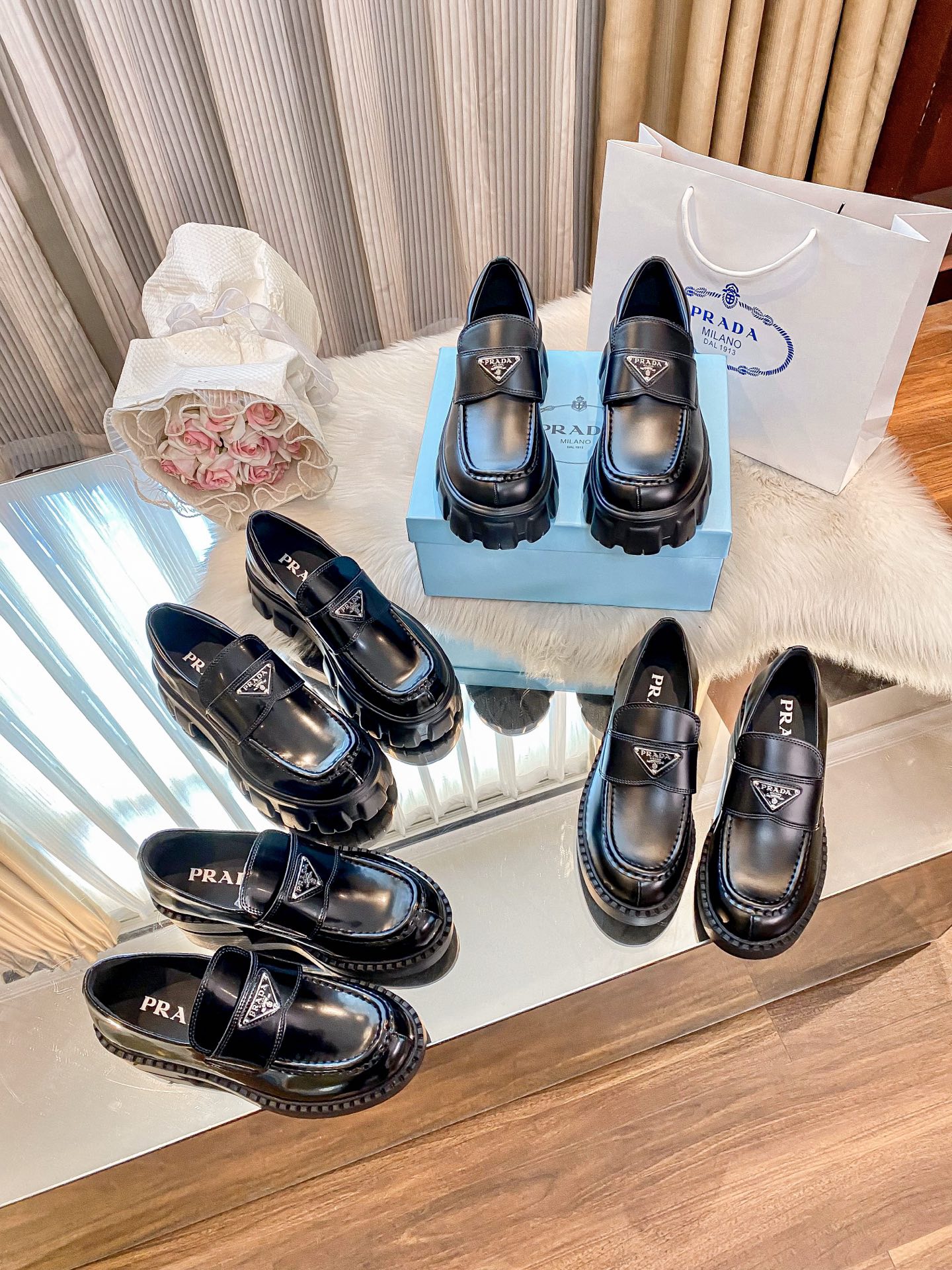 48$ Prada shoes size 35-41 323390 MRL1000